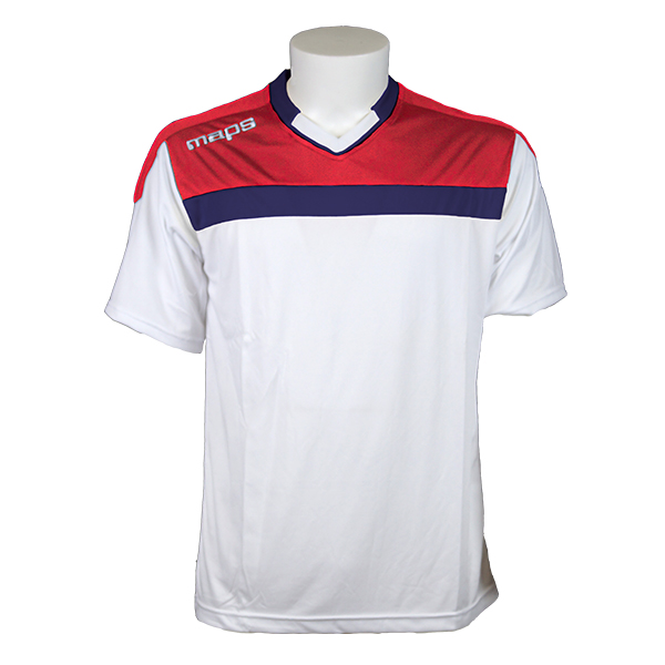 A OUTLET MAP MAGLIA LIONE MANICA LUNGA BIANCO ROSSO NAVY