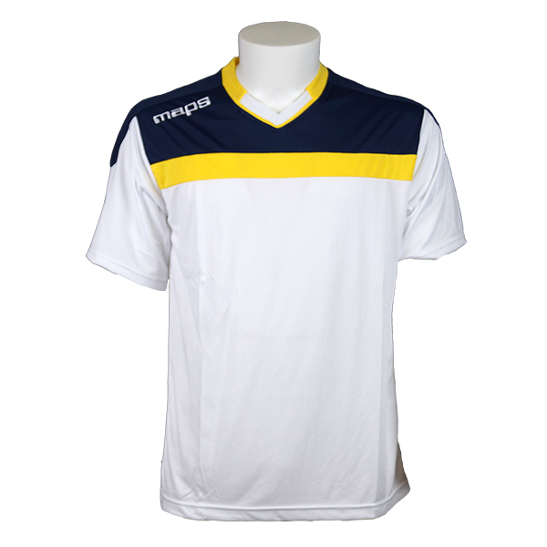 A OUTLET MAP MAGLIA LIONE MANICA LUNGA BIANCO NAVY GIALLO