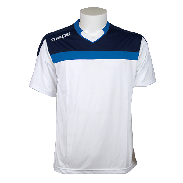 A OUTLET MAP MAGLIA LIONE MANICA LUNGA BIANCO NAVY ROYAL